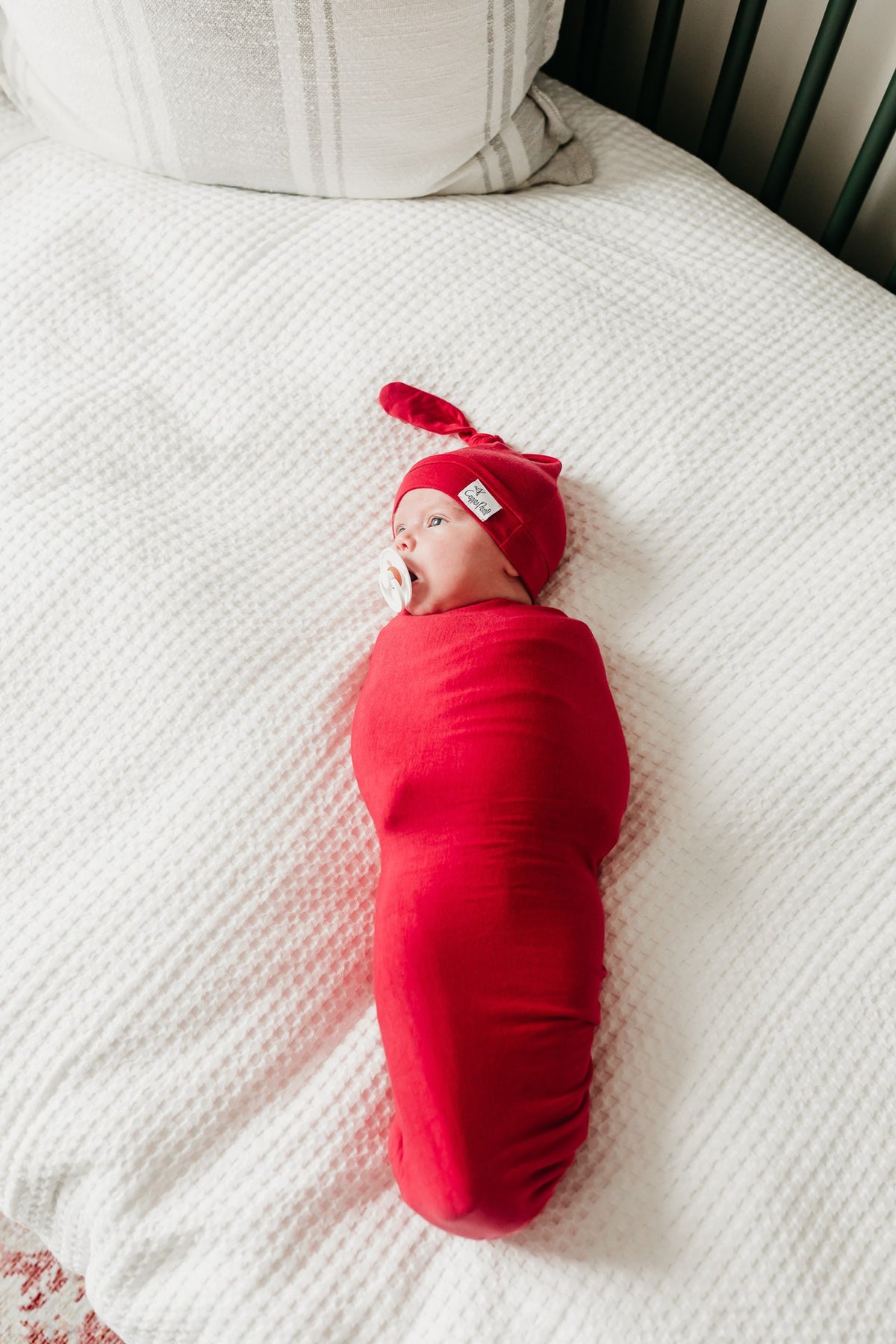 Copper Pearl Knit Swaddle Blanket / Mara