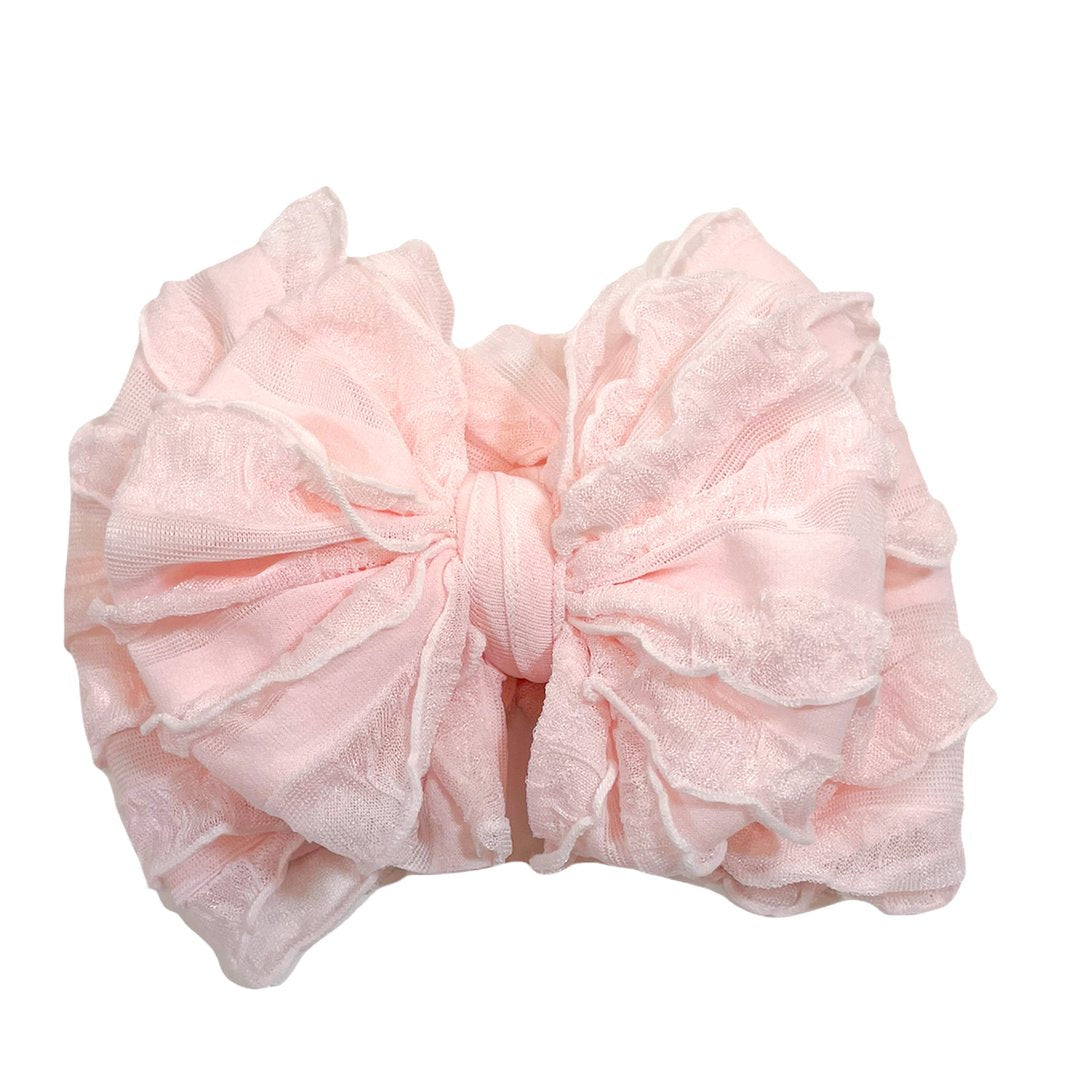 Ruffle Headband - Sweet Pink