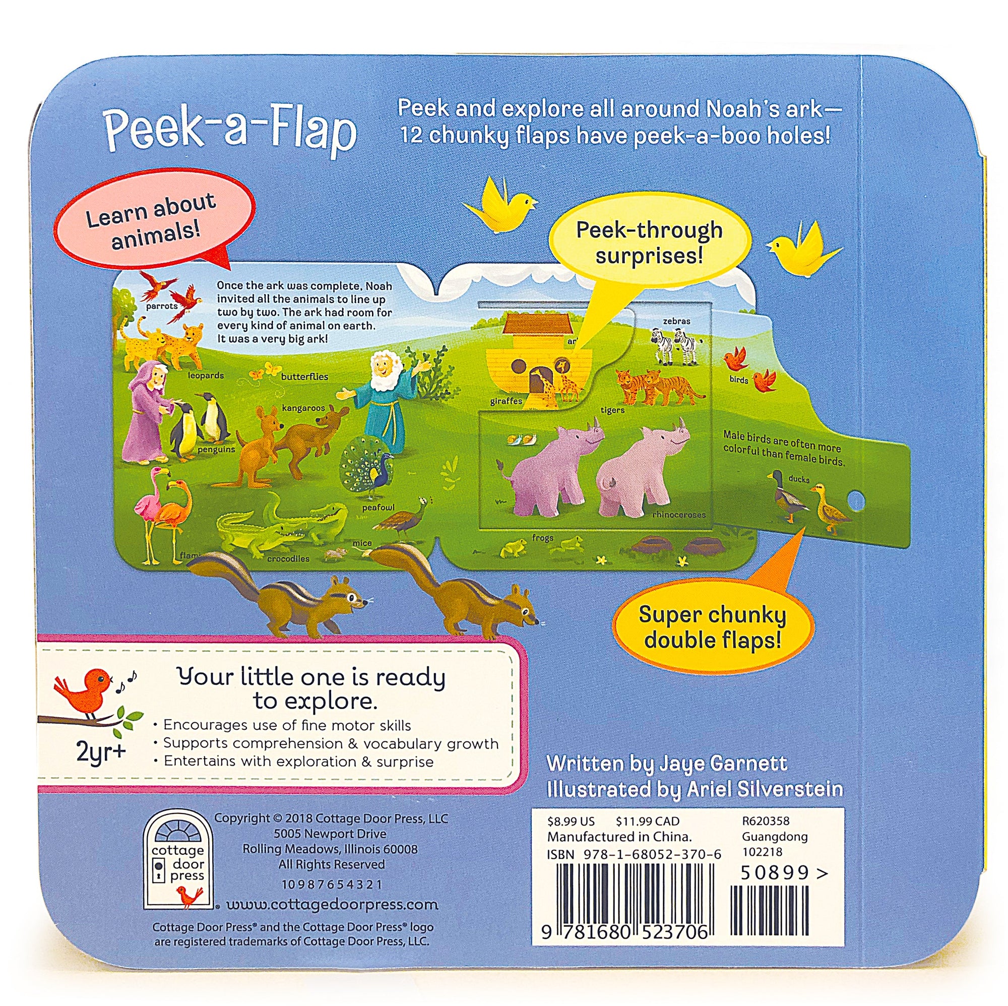 NOAH Peek-a-Flap Board Book