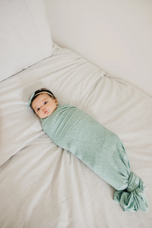 Copper Pearl Knit Swaddle Blanket / Emerson