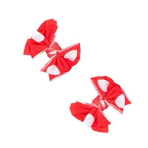 Baby Bling Printed Baby FAB Clips Set / Red Polka Dot