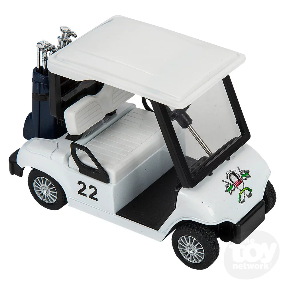 Die-Cast 5" Pull Back Golf Cart