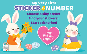 My Very First Sticker by Number Book: Funny Easter Bunny