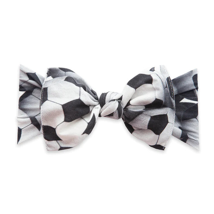 Baby Bling Printed Knot Headband / Goal