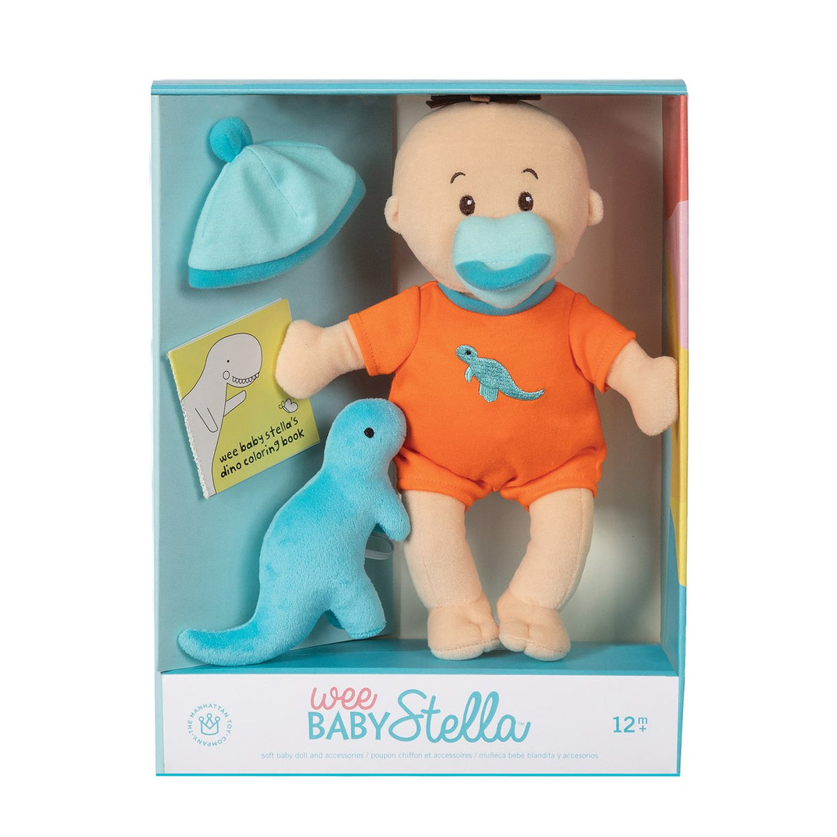 Wee Baby Stella Peach Doll Tiny Dino Set