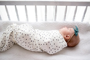 Copper Pearl Knit Swaddle Blanket / Willow