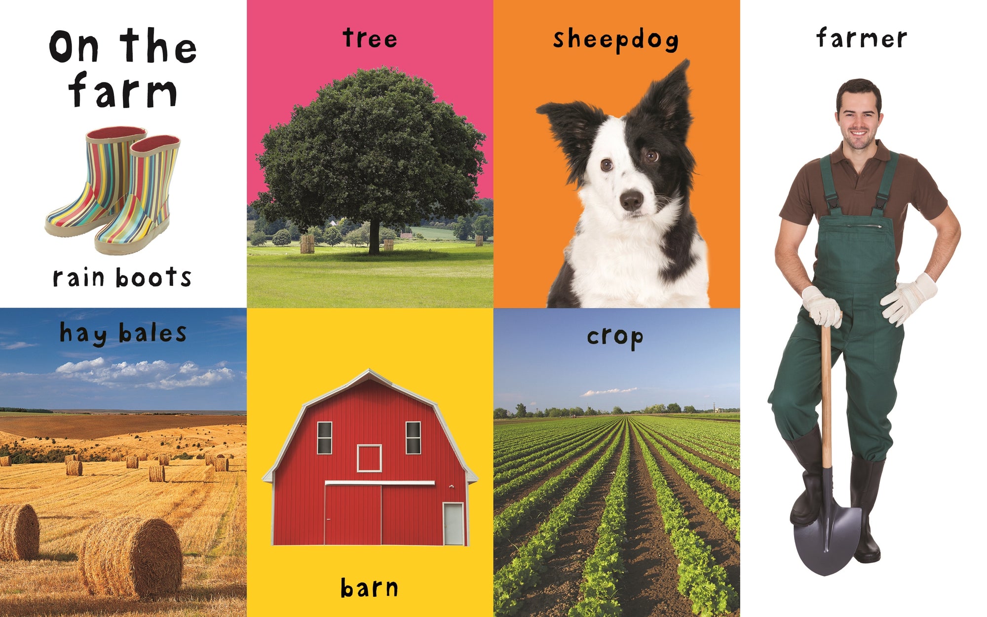 First 100 Words: First Farm Words Padded Board Book