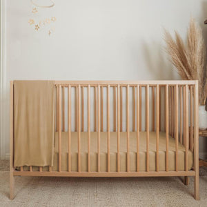 Organic Bamboo Viscose Crib Sheet / Clay