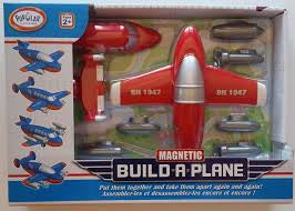 Popular Play Things Magnetic Build-A-Plane / Red