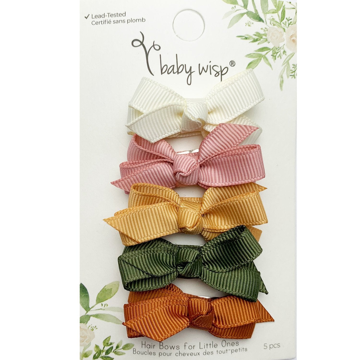 Baby Wisp Chelsea Snap Clip Bow Set / Desert Spring***