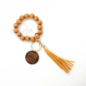 Mama Wooden Tassel Key Chain