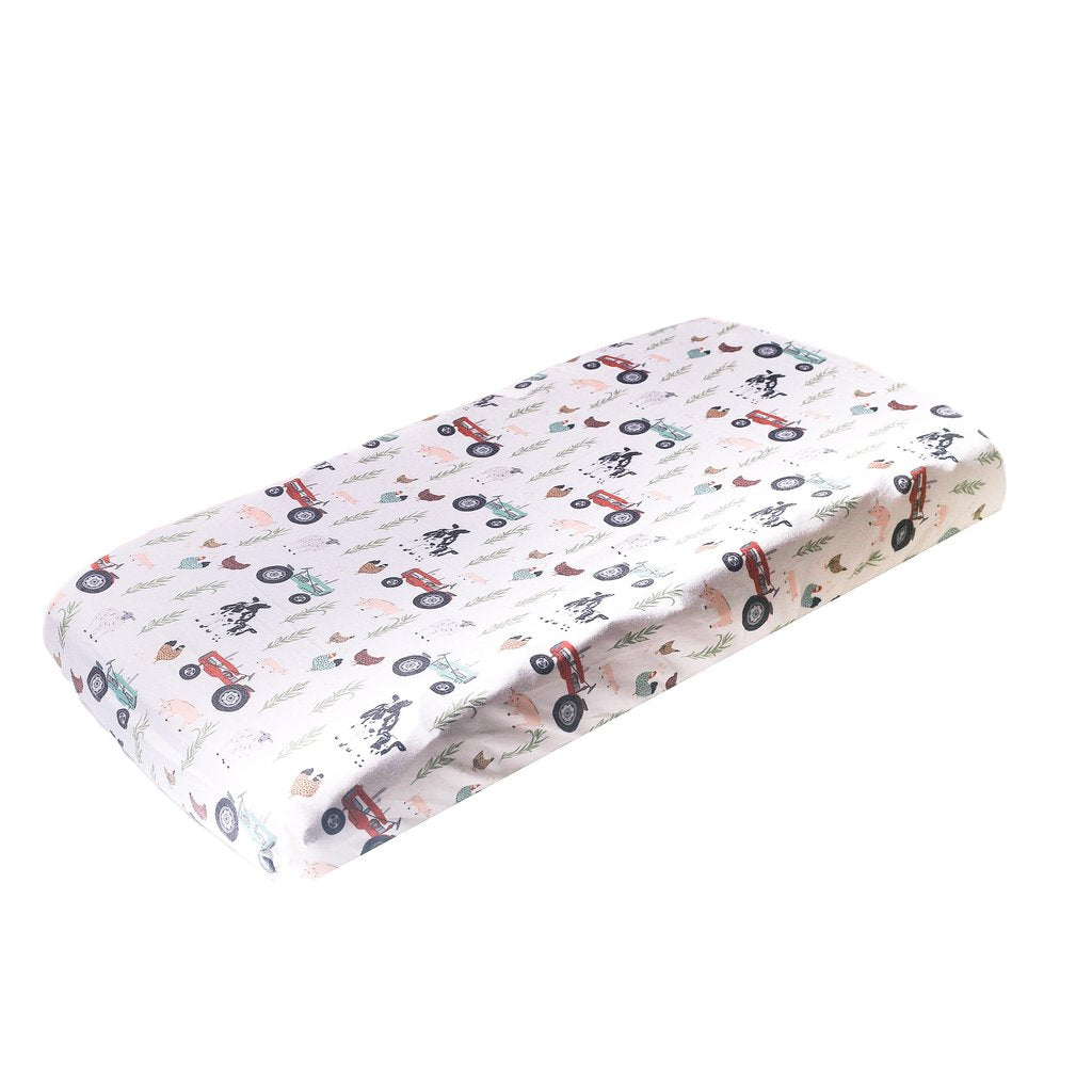 Copper Pearl Premium Knit Diaper Changing Pad Cover / Jo