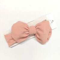 Sugar + Maple Big Bow Headwrap / Blush
