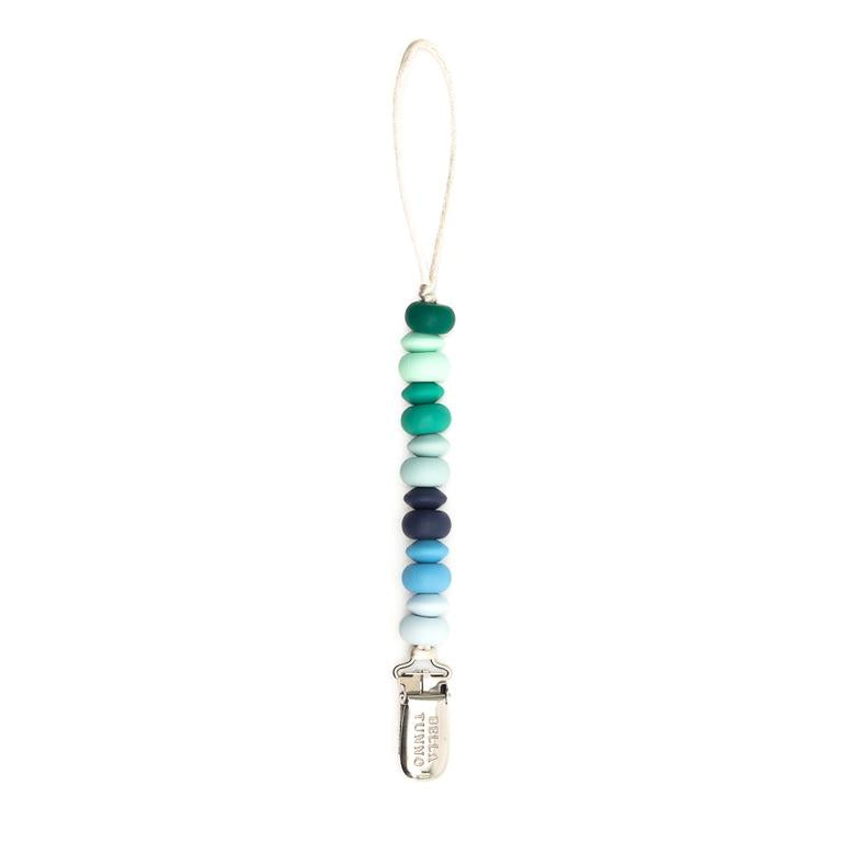 Bella Tunno Silicone Pacifier Clip / Blues Multi
