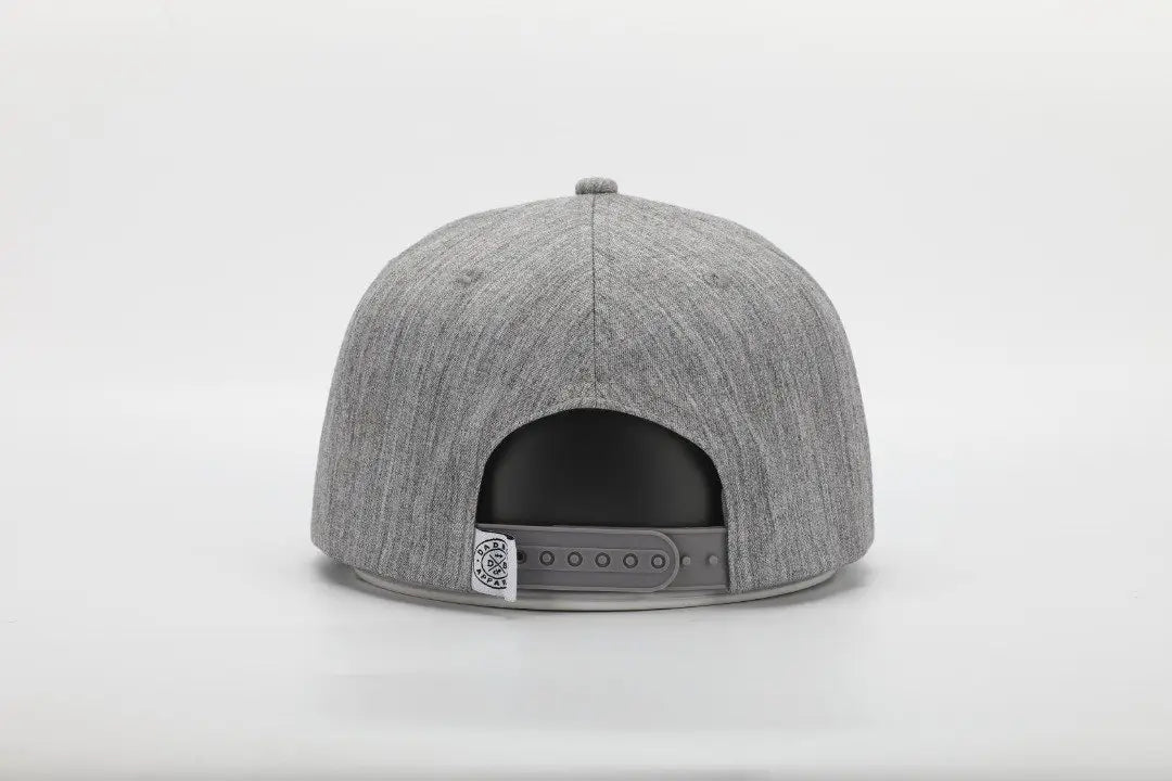 DadVibes Classic Premium Snapback Hat / Heather Grey***