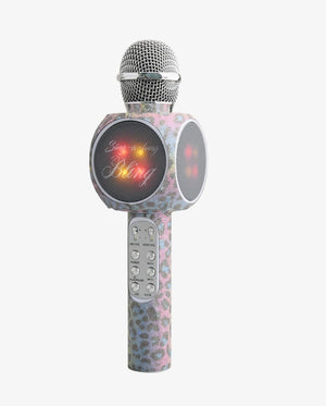 Sing-A-Long Pro Karaoke Bluetooth Microphone / Leopard Glitter
