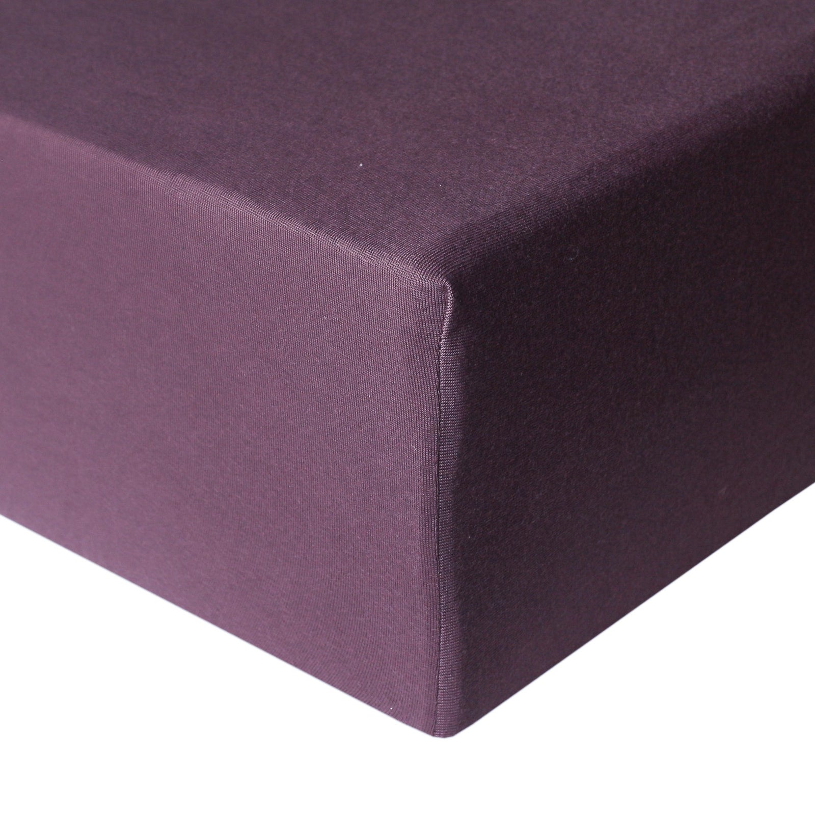 Copper Pearl Premium Knit Fitted Crib Sheet / Plum
