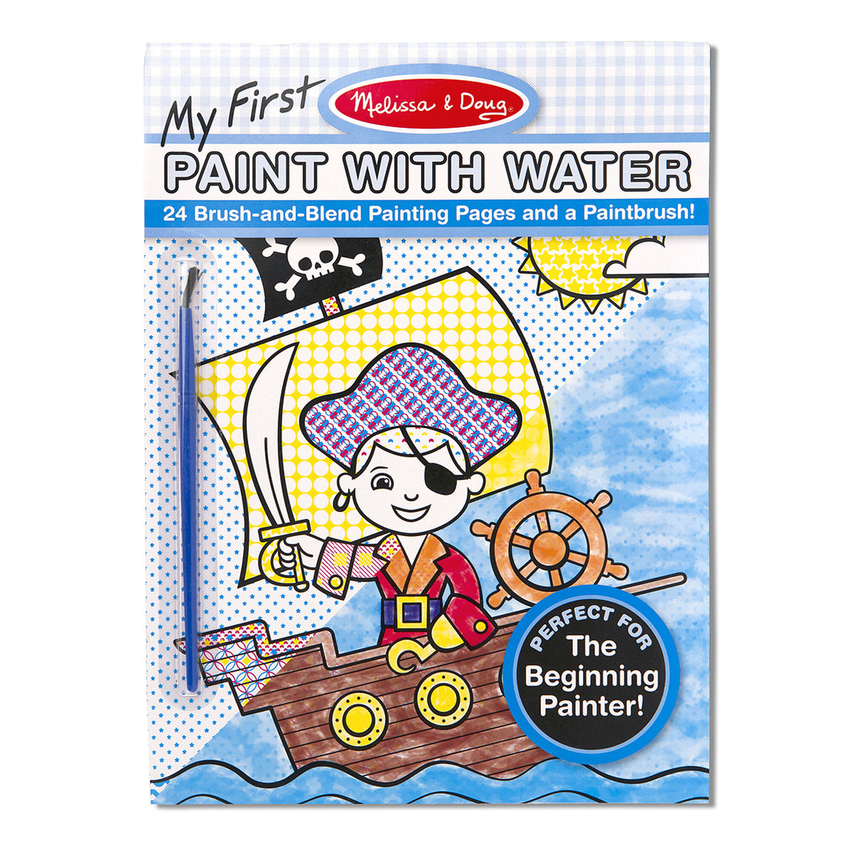 Melissa & Doug My First Paint with Water Art Pad / Pirates, Space, Construction & More