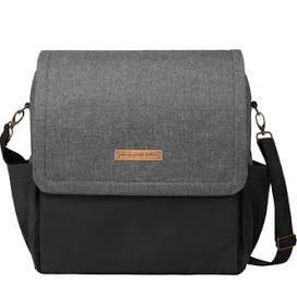 Petunia Pickle Bottom Boxy Backpack in Coated Canvas / Graphite/Black