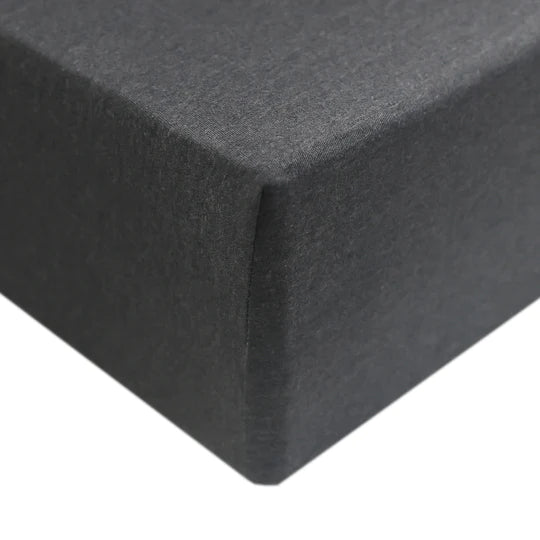 Copper Pearl Premium Knit Fitted Crib Sheet / Slate