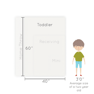 Saranoni Double-Layer Bamboni Blanket / Triangle - Toddler (40"x60")