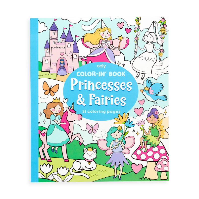 Ooly Color-in' Book / Princesses & Fairies
