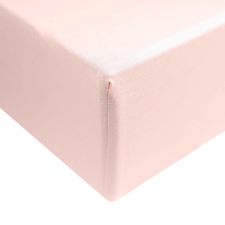 Copper Pearl Premium Knit Fitted Crib Sheet / Blush