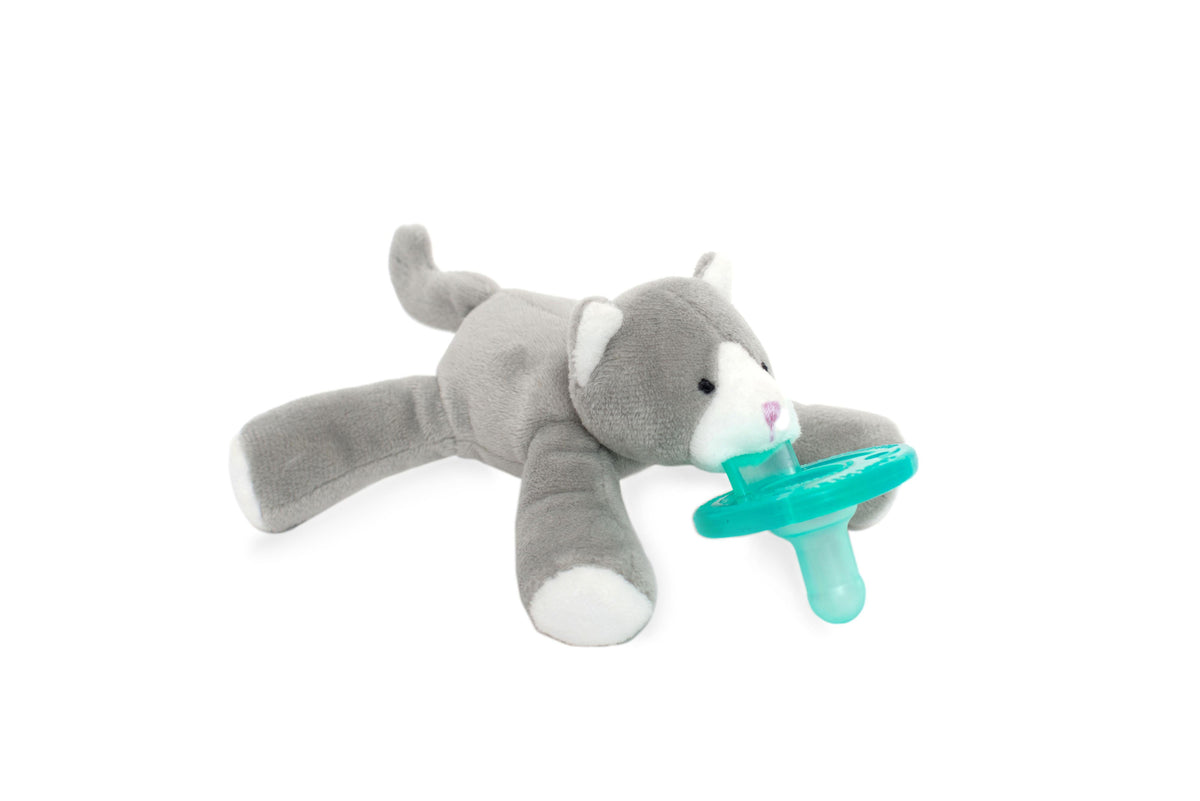 Wubbanub Infant Pacifier / Grey Kitten