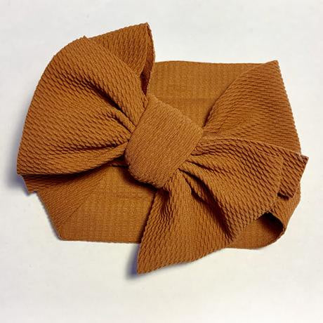 Sugar + Maple Big Bow Headwrap / Brown