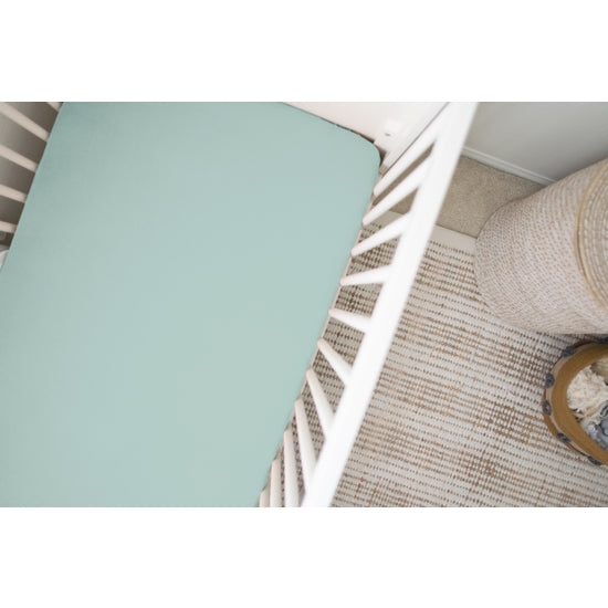 Organic Bamboo Viscose Crib Sheet / Sage