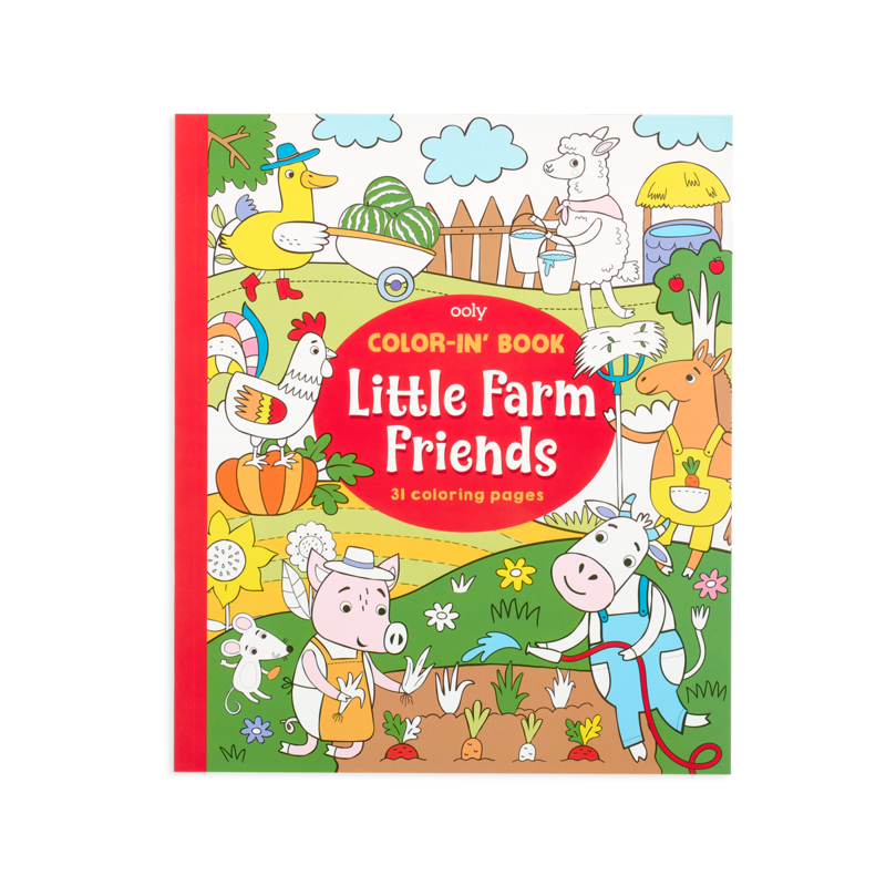 Ooly Color-in' Book / Farm Animals