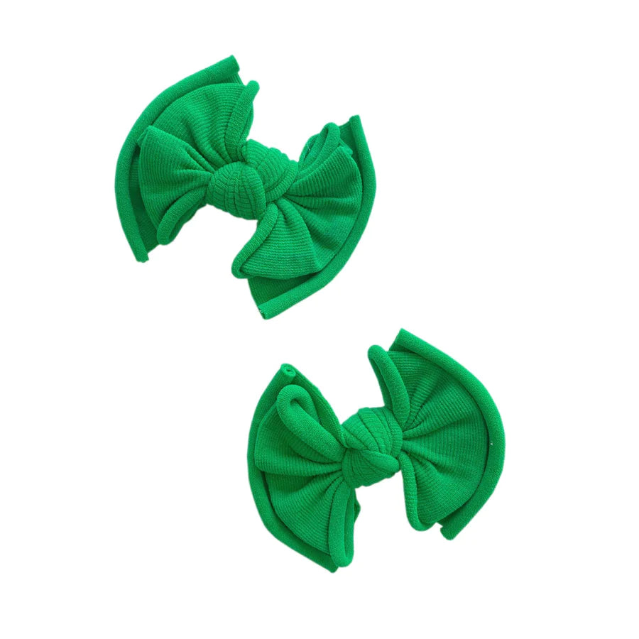 Baby Bling Printed Baby FAB Clips Set / Kelly Green