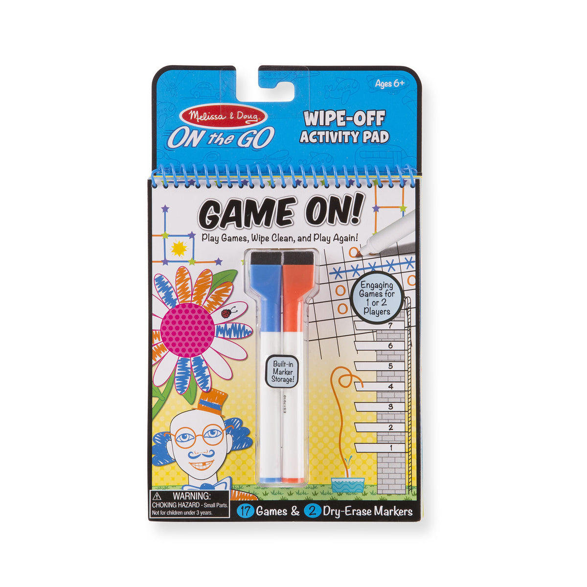 Melissa & Doug On The Go Write-On Activity Pad / Game On!