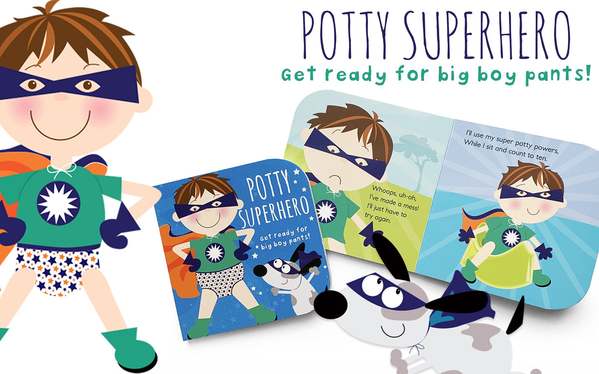 Potty Superhero (Boy) Board Book