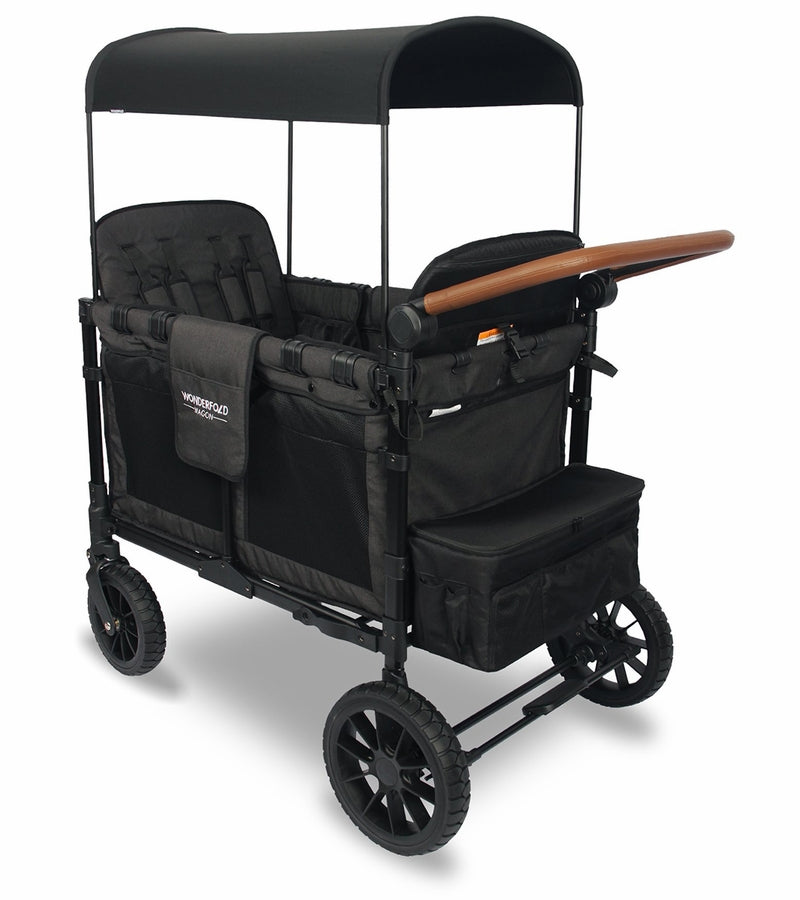 Wonderfold W4 LUXE Push Quad Stroller Wagon