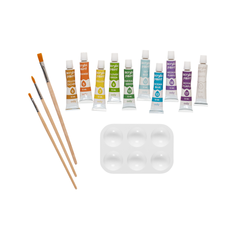 Ooly Colorific Canvas Paint-by-Number Kit / Magic Unicorn