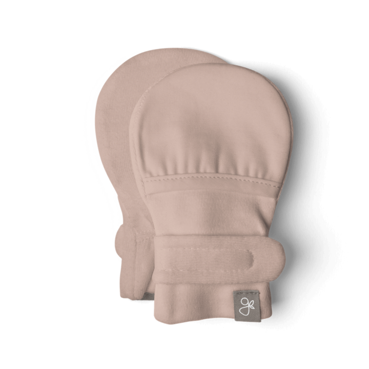 goumikids Bamboo Organic Cotton Stay-On Mitts / Rose