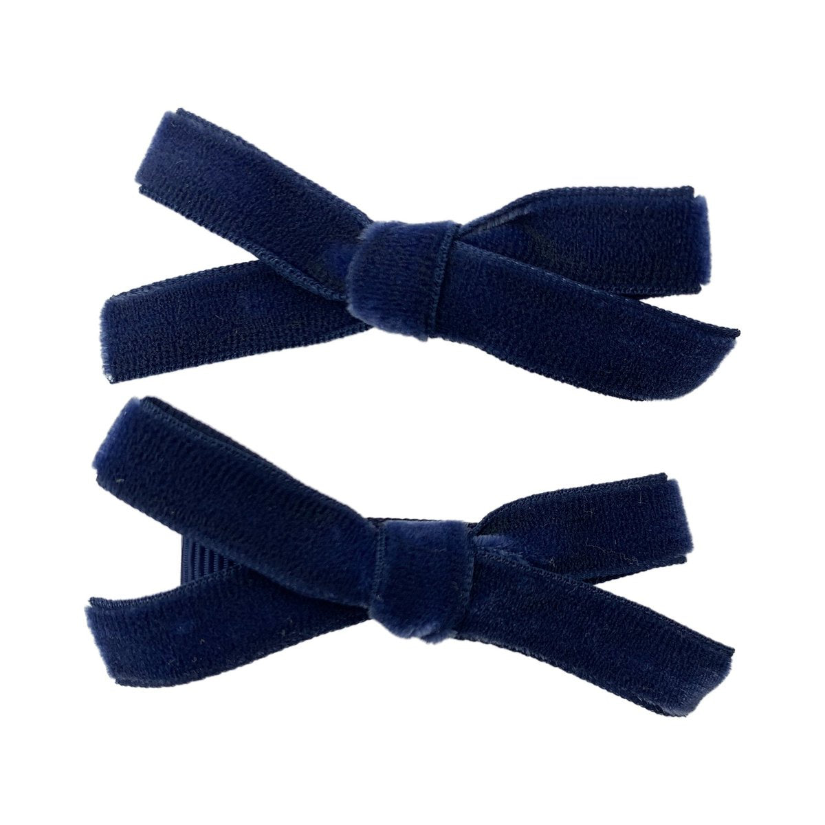 Baby Wisp Velvet Pigtail Set / Navy