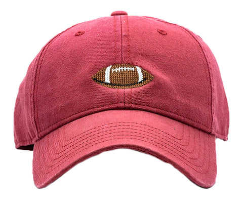 Kids Adjustable Baseball Hat / Football - Weathered Red (1-10 Years)