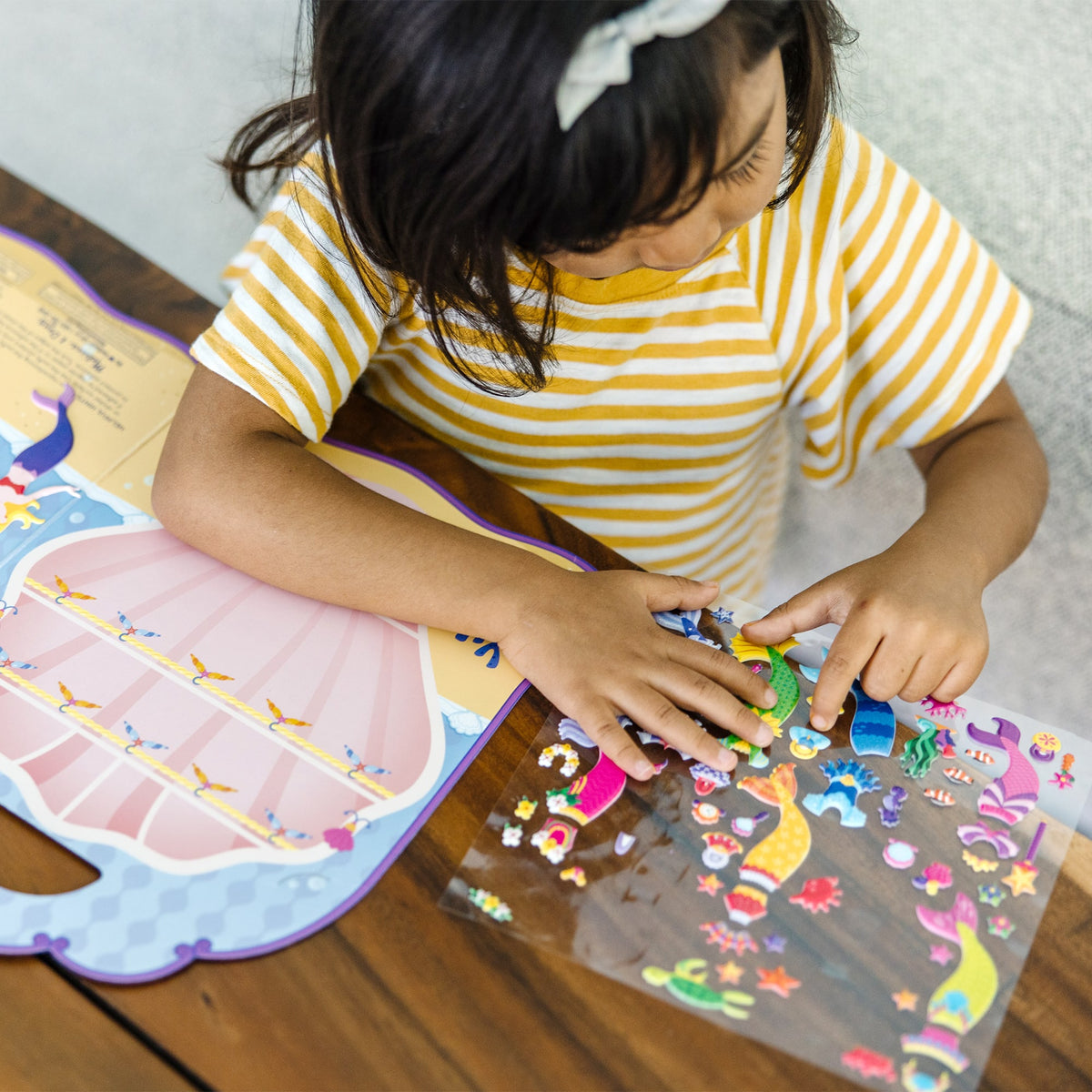 Melissa & Doug Puffy Sticker Play Set / Mermaid