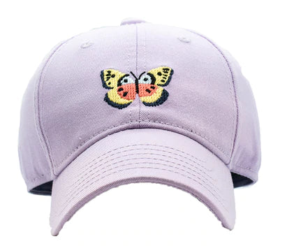 Kids Adjustable Baseball Hat / Butterfly - Lavender (1-10 Years)