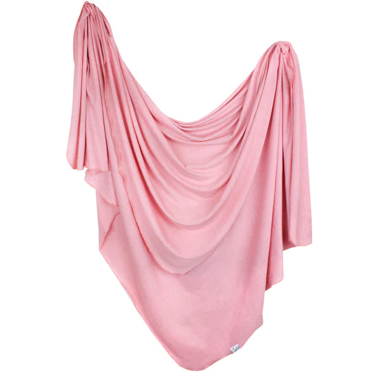 Copper Pearl Knit Swaddle Blanket / Darling