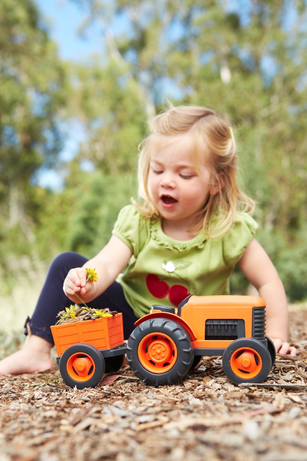 Green Toys Tractor / Orange