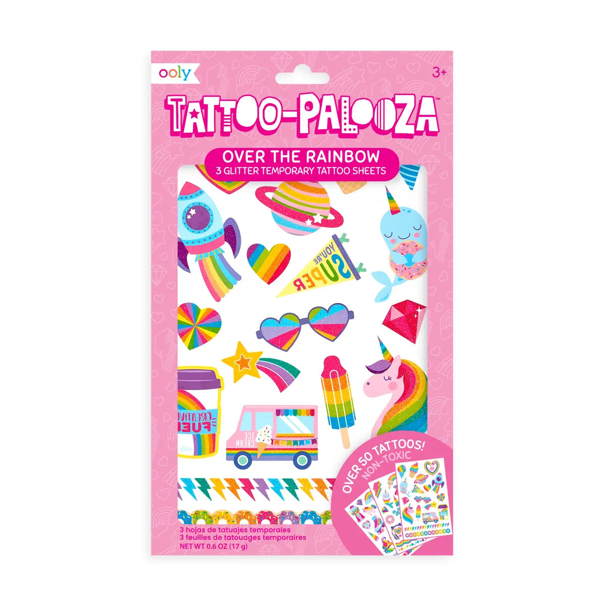 Ooly Tattoo-Palooza Temporary Tattoos / Over the Rainbow