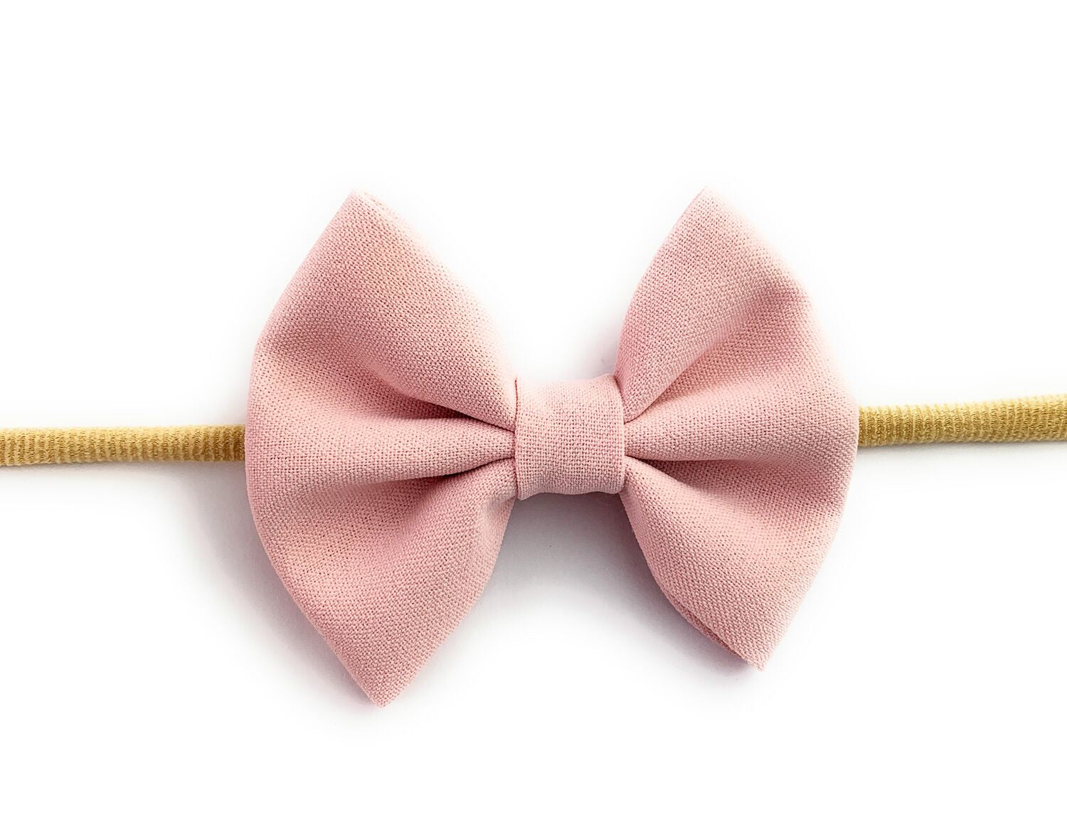 Baby Wisp Fanny Bow Headband / Powder Pink