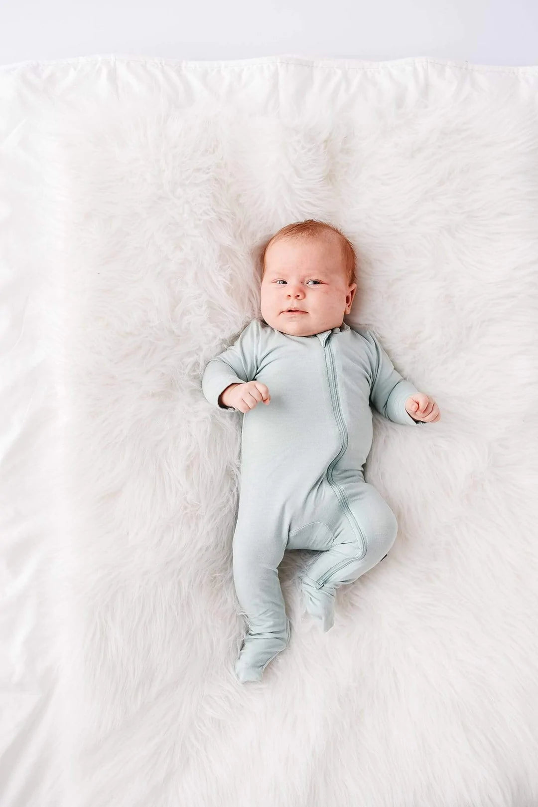 Kyte Baby Zippered Footie / Sage