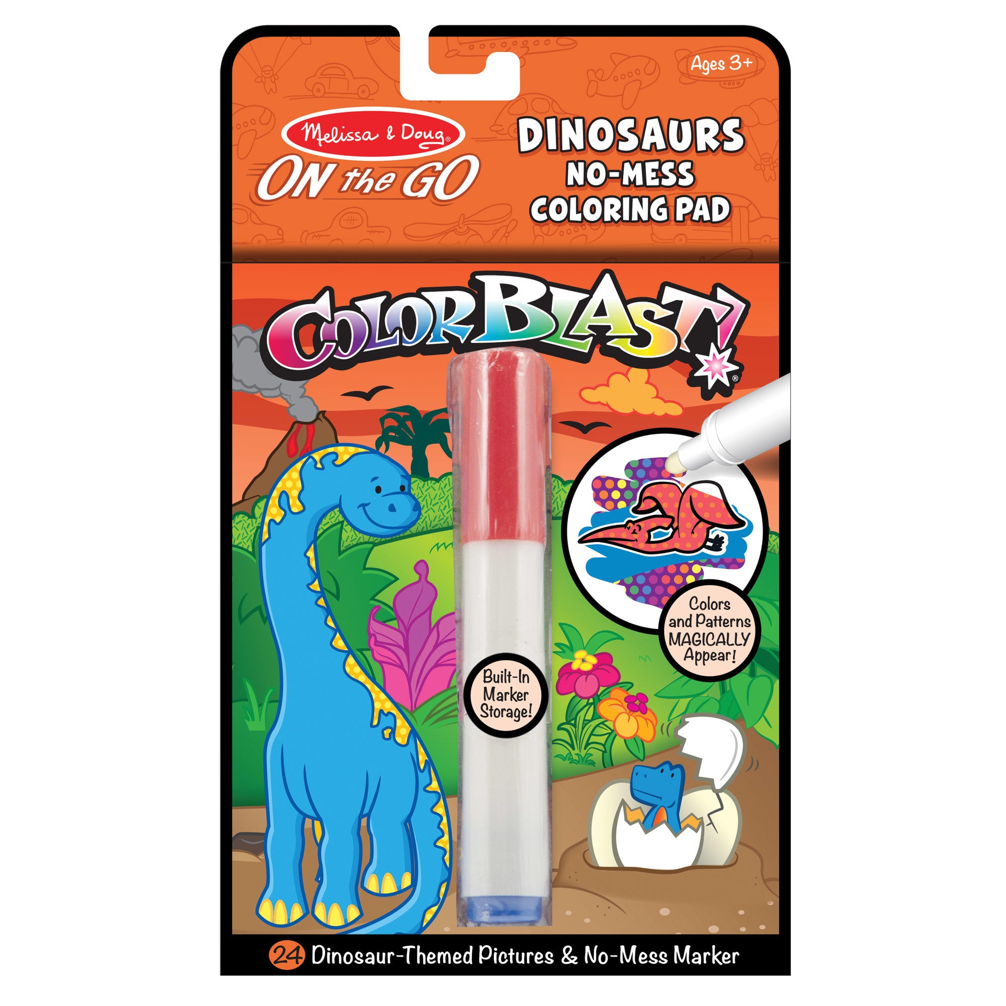 Melissa & Doug On the Go ColorBlast No-Mess Coloring Pad / Dinosaurs