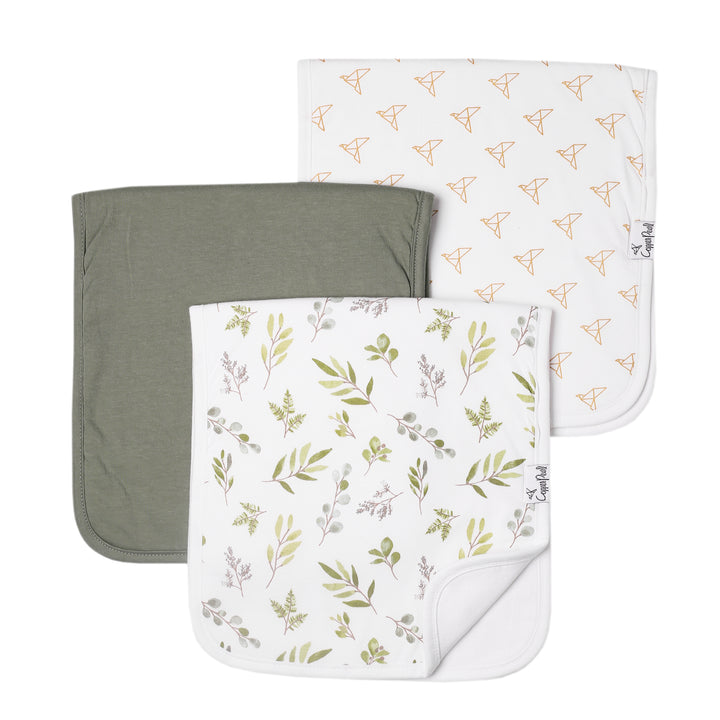 Copper Pearl Premium Burp Cloth Set / Haven