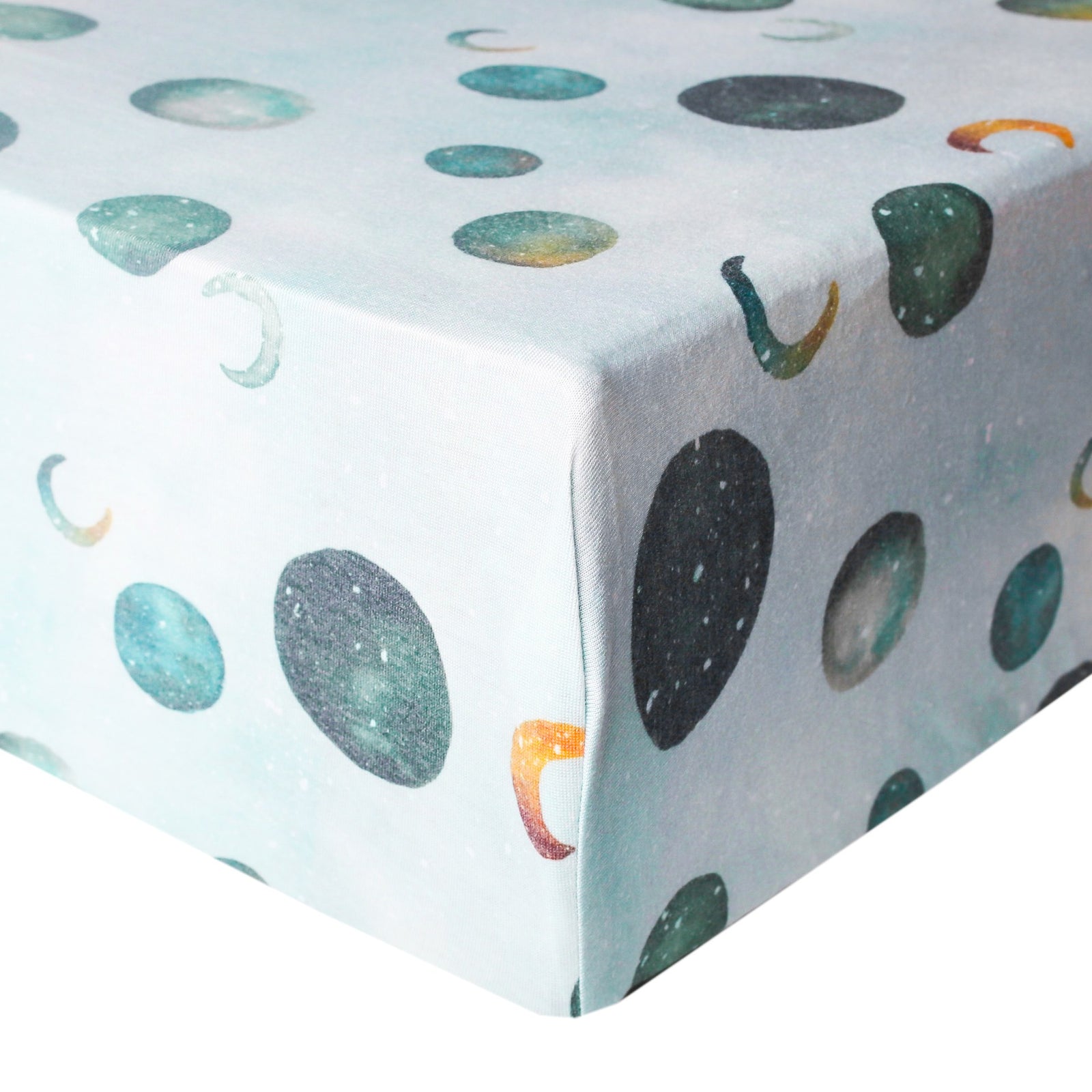 Copper Pearl Premium Knit Fitted Crib Sheet / Lunar