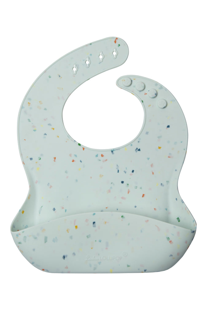 Loulou Lollipop Silicone Bib / Confetti Mint